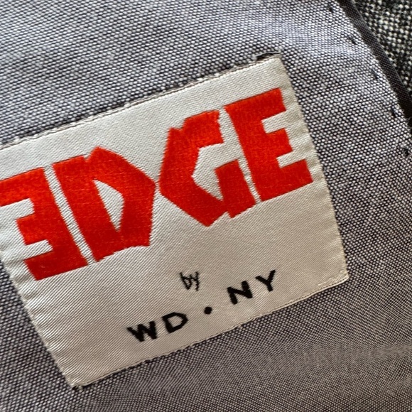 Edge By WD-NY Men’s Grey Floral Blazer Size Medium EUC - Picture 4 of 7